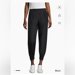 ATM silk pull on black jogger pants. Medium.